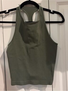 Women's Olive Green Racerback Tank Top